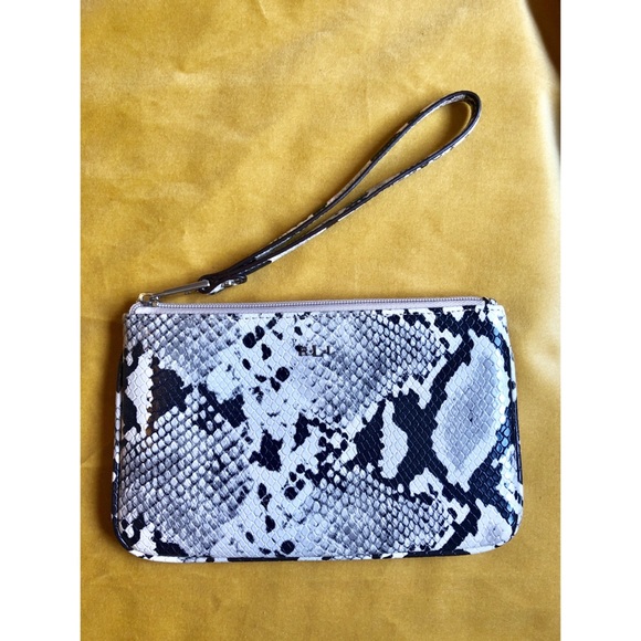 Ralph Lauren Handbags - NWOT Snakeskin Wristlet Clutch